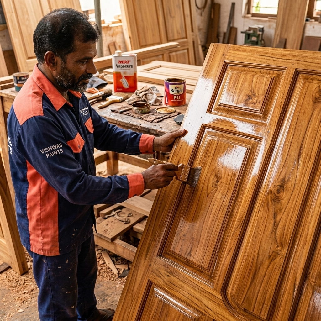 Wooden Polish Services in Indore - Vishwas Homes