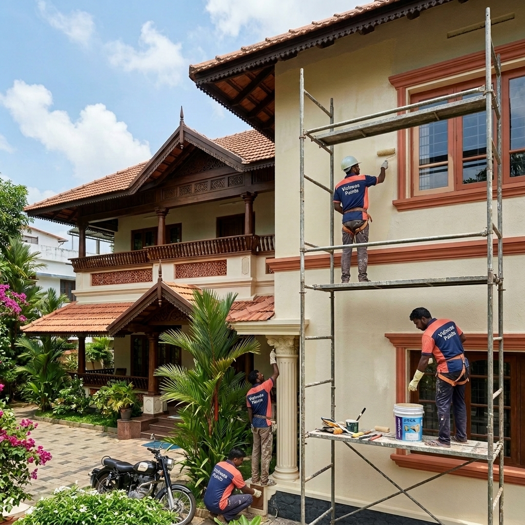 Long-lasting Wall Exterior Painting Solutions Indore - Vishwas Homes
