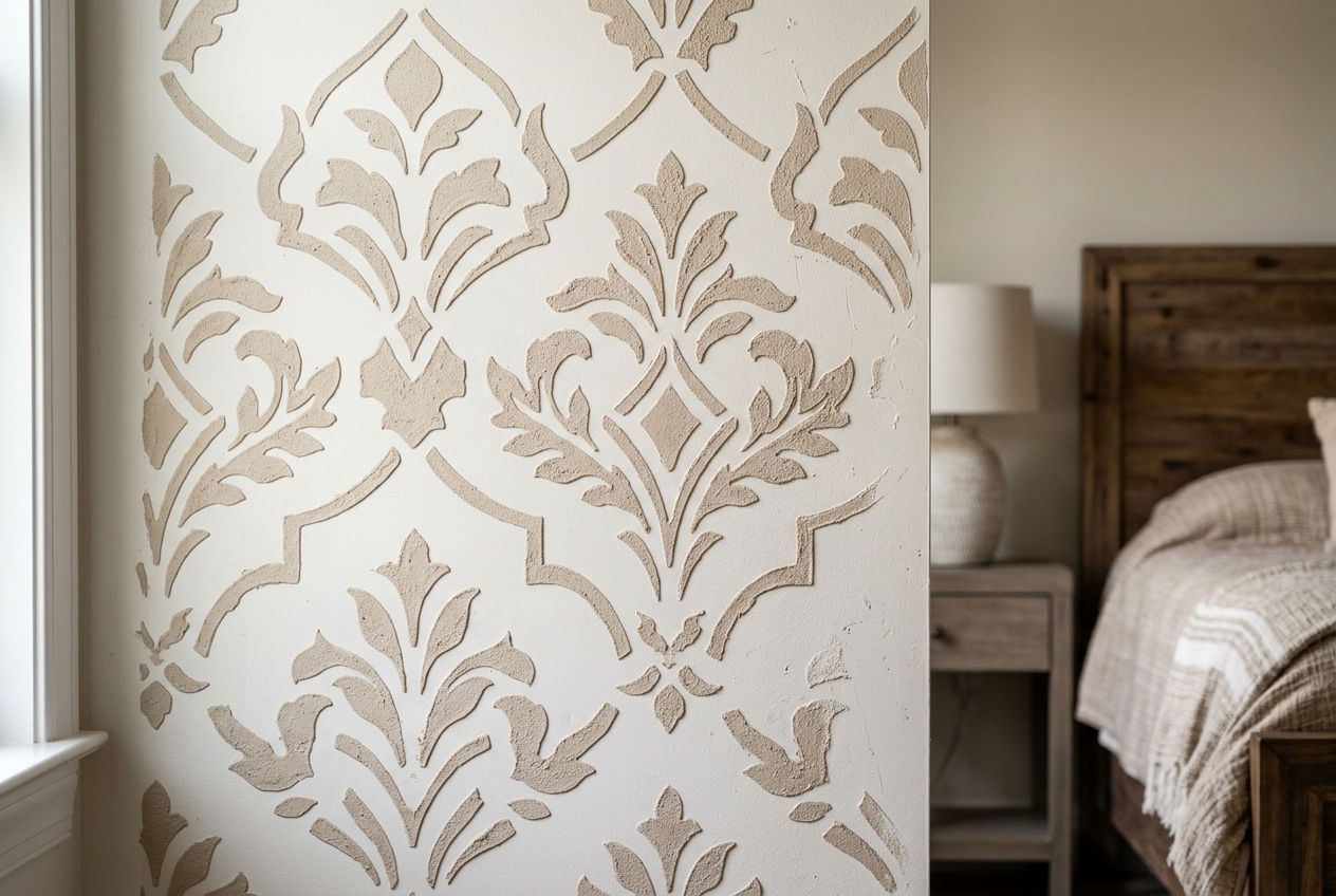 Acrylic Stencil Texture