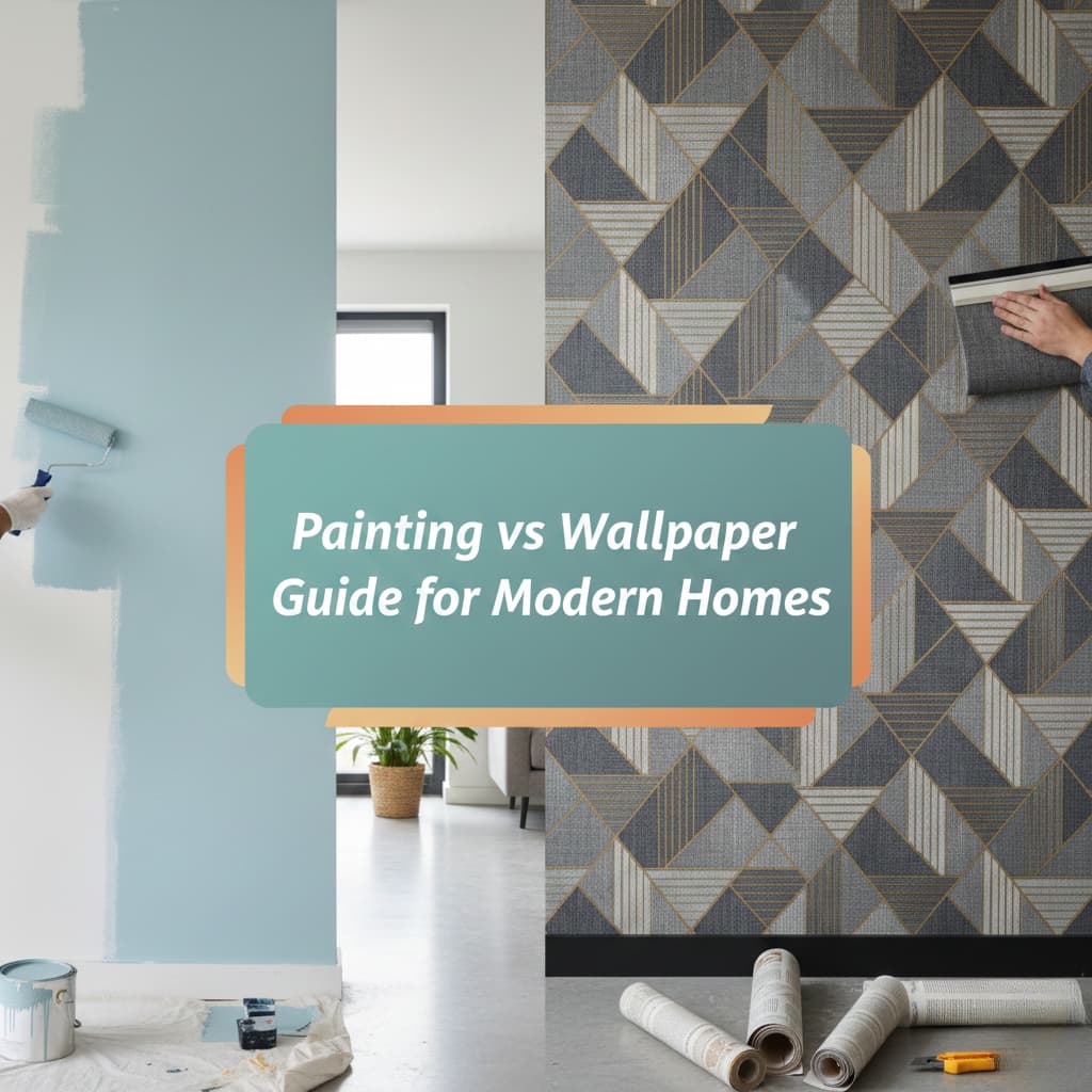 painting vs wallpaper