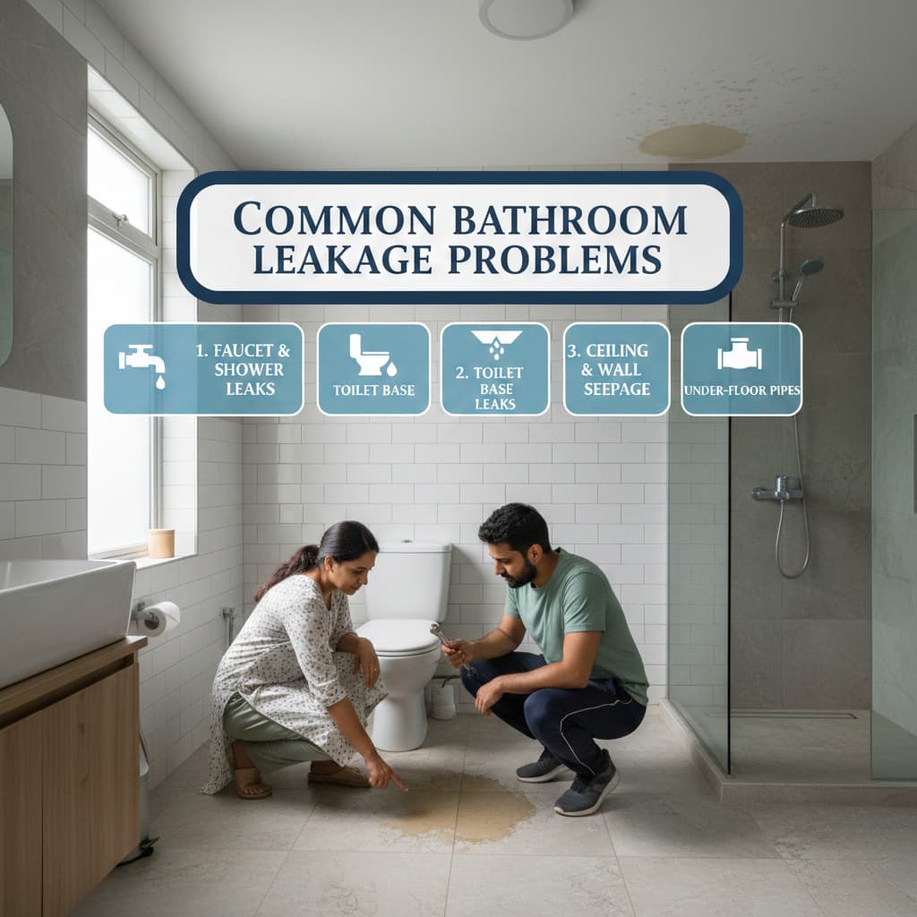 Common Bathroom Leakage Problems