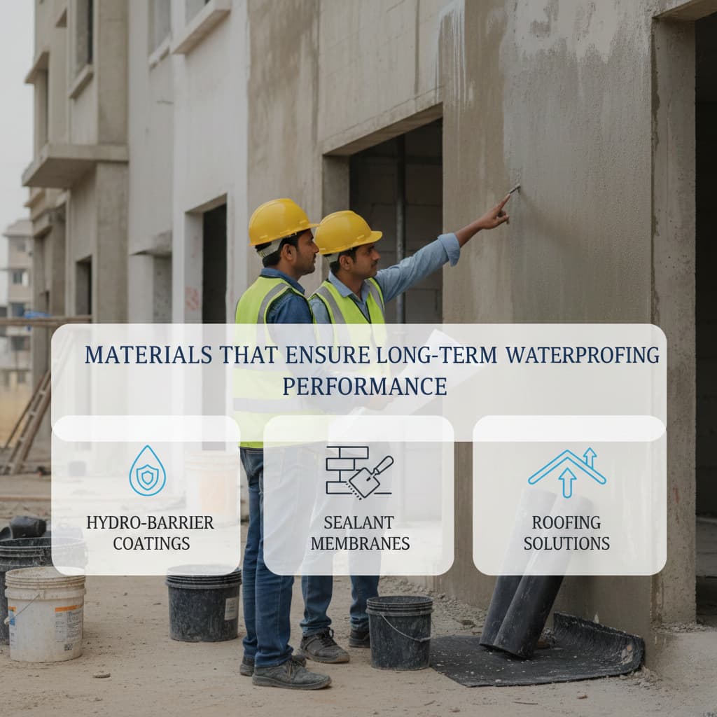 Materials That Ensure Long-Term Waterproofing Performance