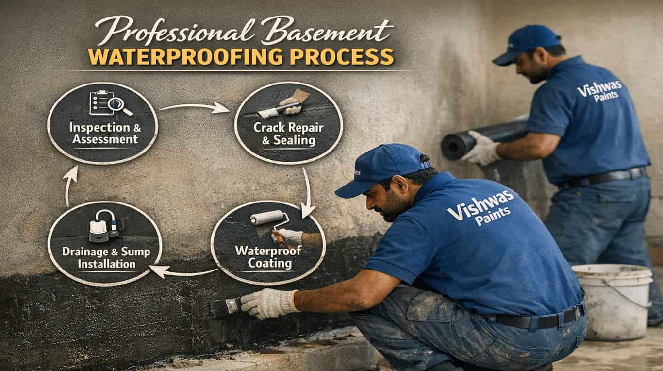 Professional Basement Waterproofing Process